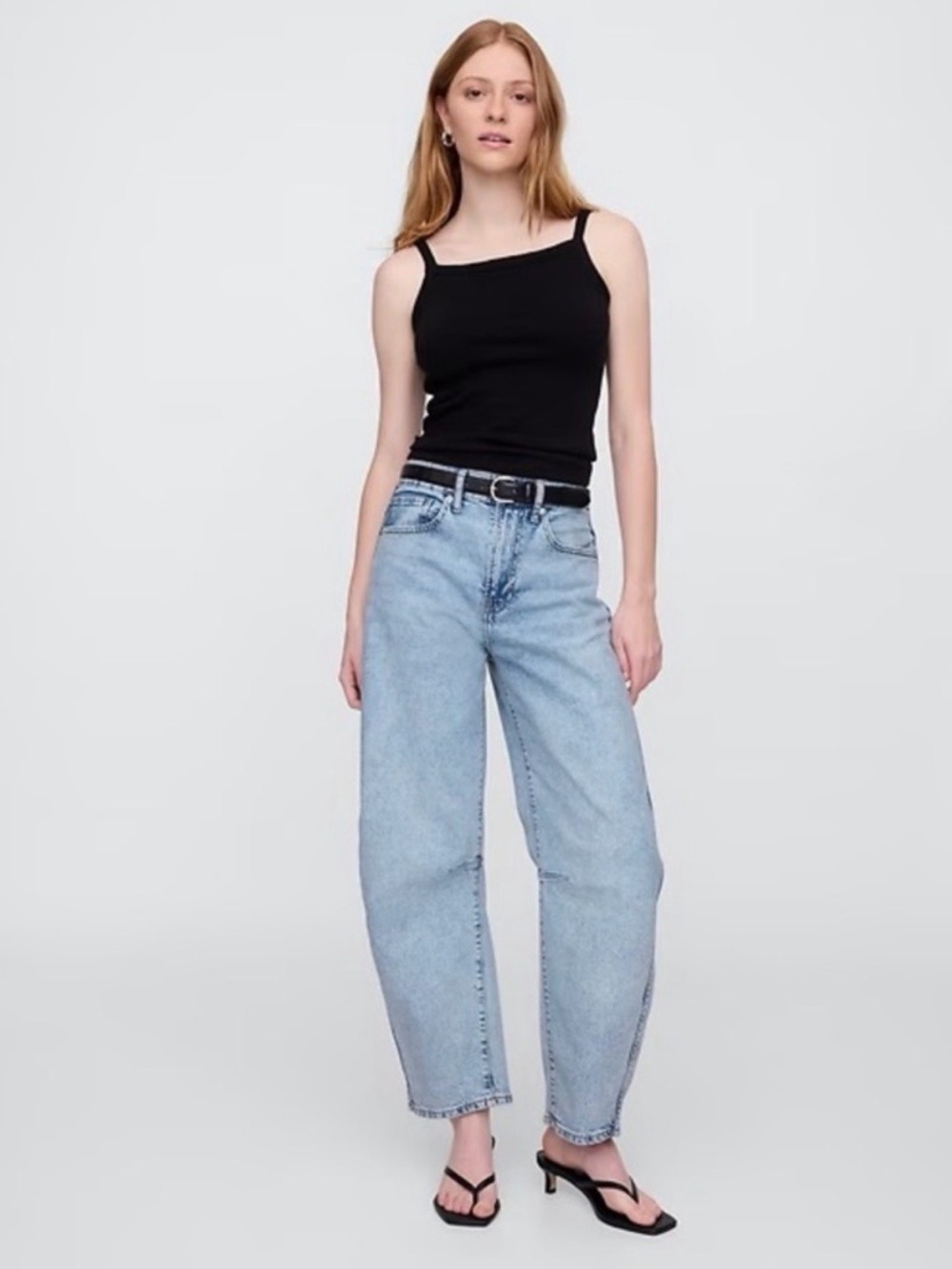 Gap Relaxed High-Rise Barrel Jeans Baggy Skater Streetwear Grunge BoHo NWT 6/28S
